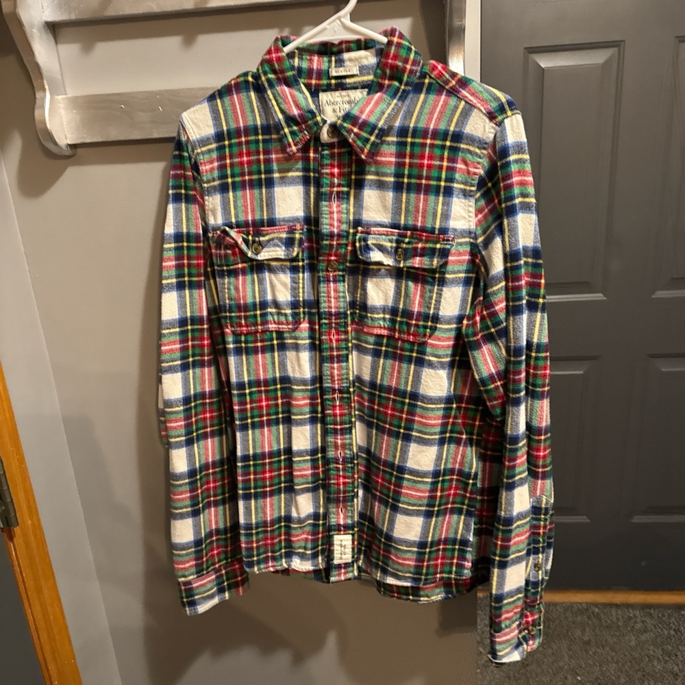 Abercrombie & Fitch Multicolor Plaid Button Down Shirt